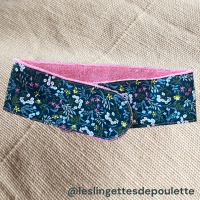 Bandeau de soin fleuri fuschia
