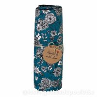 Essuie tout floral pe trole 
