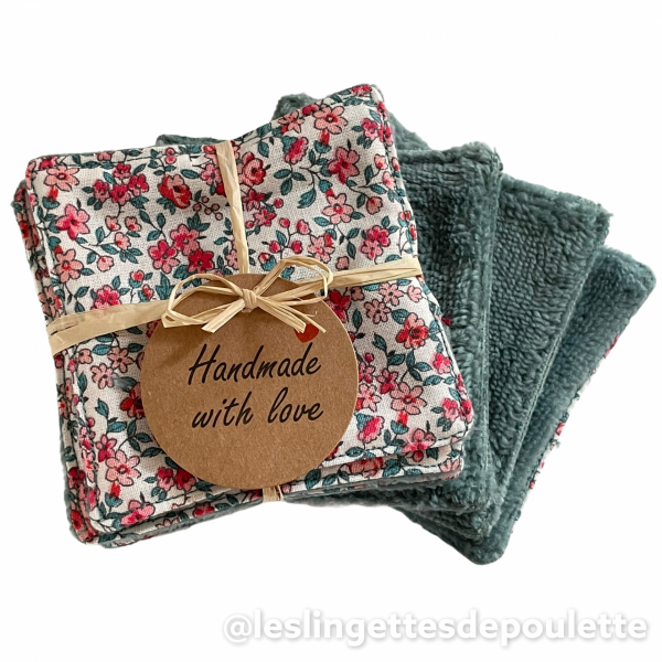Lingettes démaquillantes lavables -  Les Fleuries