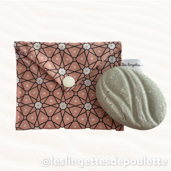 Pochettesavon paquerette rose petale 